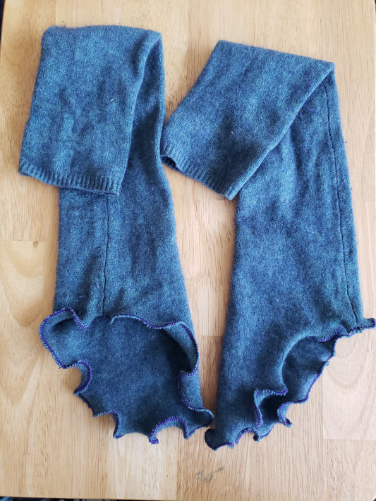 Teal Wool Boot Covers